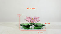 Lotus in Stillness · K9 Crystal Lotus Sculpture