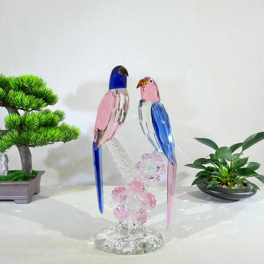 Joy Among Blossoms, Grace in Togetherness · K9 Crystal Birds