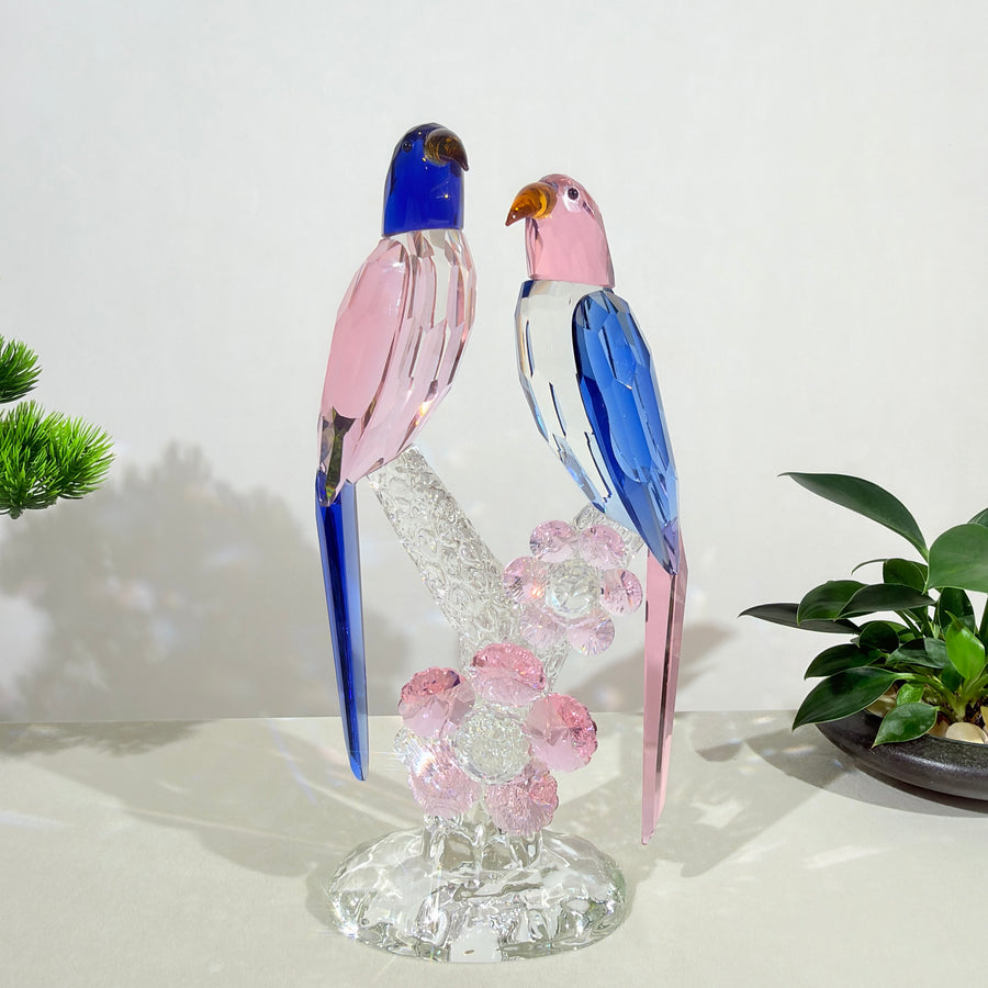 Joy Among Blossoms, Grace in Togetherness · K9 Crystal Birds