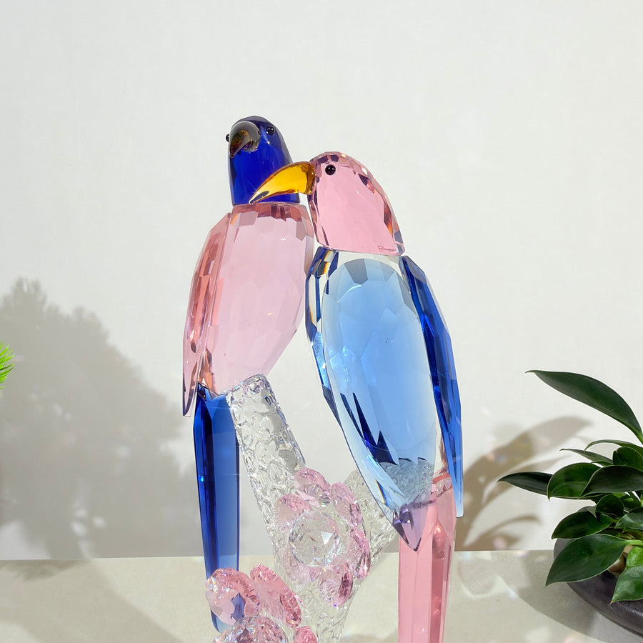 Joy Among Blossoms, Grace in Togetherness · K9 Crystal Birds
