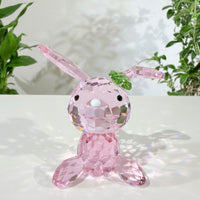Pink Bunny · A Little Spark of Joy · K9 Crystal Sculpture