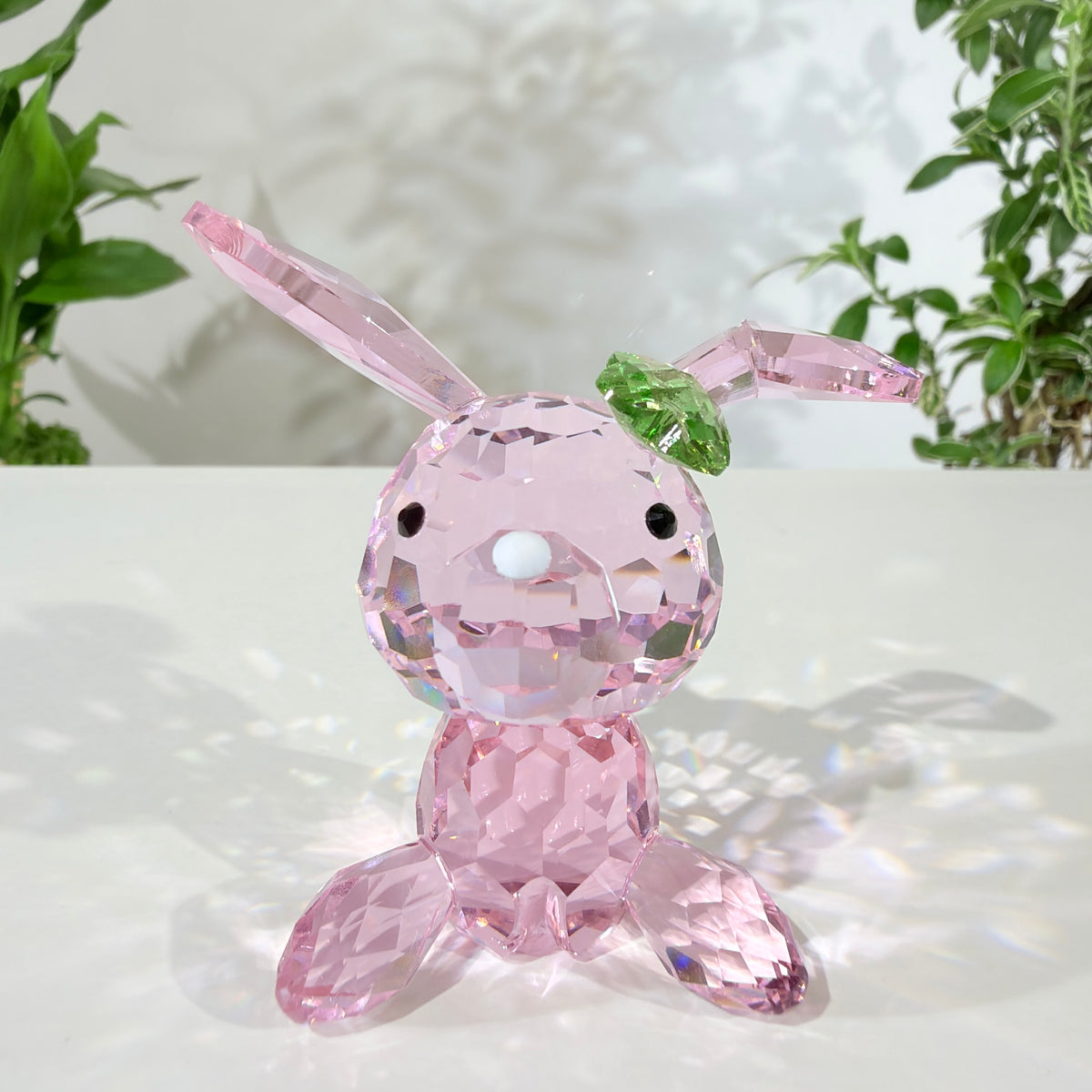 Pink Bunny · A Little Spark of Joy · K9 Crystal Sculpture