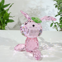 Pink Bunny · A Little Spark of Joy · K9 Crystal Sculpture