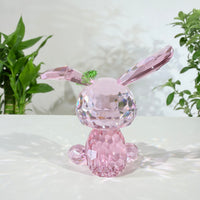 Pink Bunny · A Little Spark of Joy · K9 Crystal Sculpture