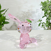 Pink Bunny · A Little Spark of Joy · K9 Crystal Sculpture
