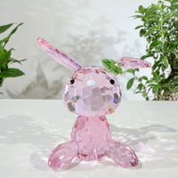 Pink Bunny · A Little Spark of Joy · K9 Crystal Sculpture