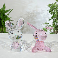 Pink Bunny · A Little Spark of Joy · K9 Crystal Sculpture