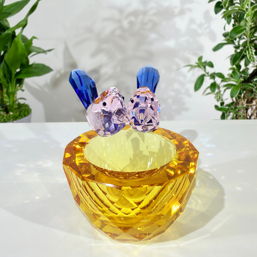 Where Dreams Find Their Golden Home · K9 Crystal Lovebirds