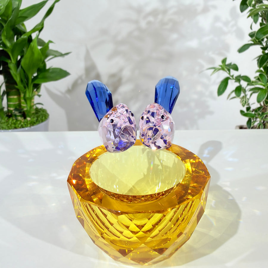 Where Dreams Find Their Golden Home · K9 Crystal Lovebirds