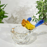 Where Radiance Finds Its Quiet Home · K9 Crystal Lovebirds