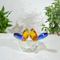 Where Radiance Finds Its Quiet Home · K9 Crystal Lovebirds