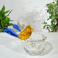 Where Radiance Finds Its Quiet Home · K9 Crystal Lovebirds