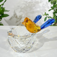 Where Radiance Finds Its Quiet Home · K9 Crystal Lovebirds
