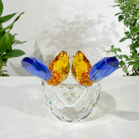 Where Radiance Finds Its Quiet Home · K9 Crystal Lovebirds