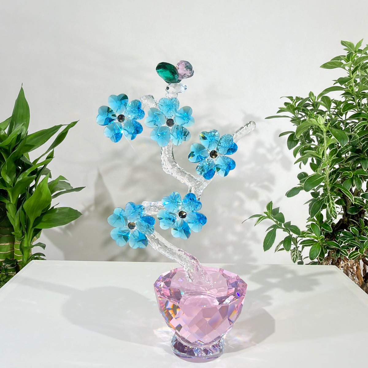 Plum Blossom · Grace Through Winter · K9 Crystal Sculpture