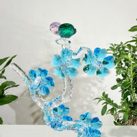 Plum Blossom · Grace Through Winter · K9 Crystal Sculpture