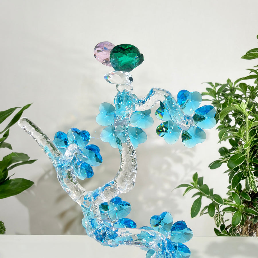 Plum Blossom · Grace Through Winter · K9 Crystal Sculpture