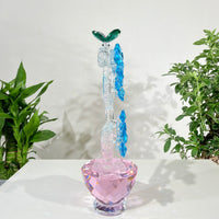 Plum Blossom · Grace Through Winter · K9 Crystal Sculpture