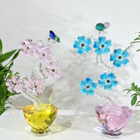 Plum Blossom · Grace Through Winter · K9 Crystal Sculpture
