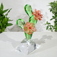 Little Cactus · A Little Joy in Bloom · K9 Crystal Sculpture