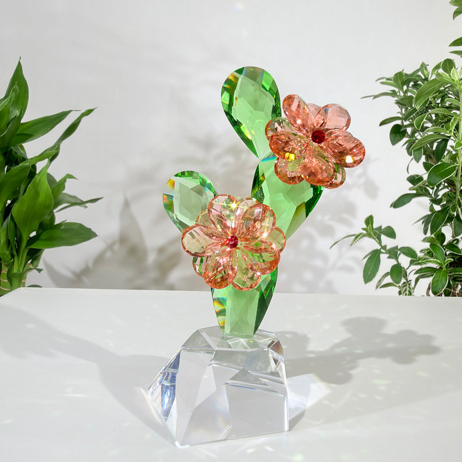 Little Cactus · A Little Joy in Bloom · K9 Crystal Sculpture