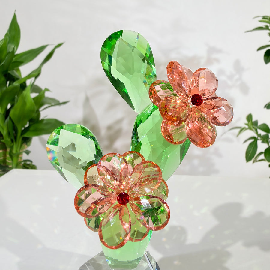 Little Cactus · A Little Joy in Bloom · K9 Crystal Sculpture