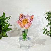 Tulips · The Grace of Quiet Blooming · K9 Crystal Sculpture
