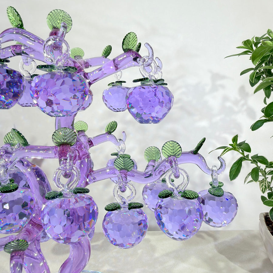 Purple Apple Tree · A Legacy of Blessings · K9 Crystal Sculpture