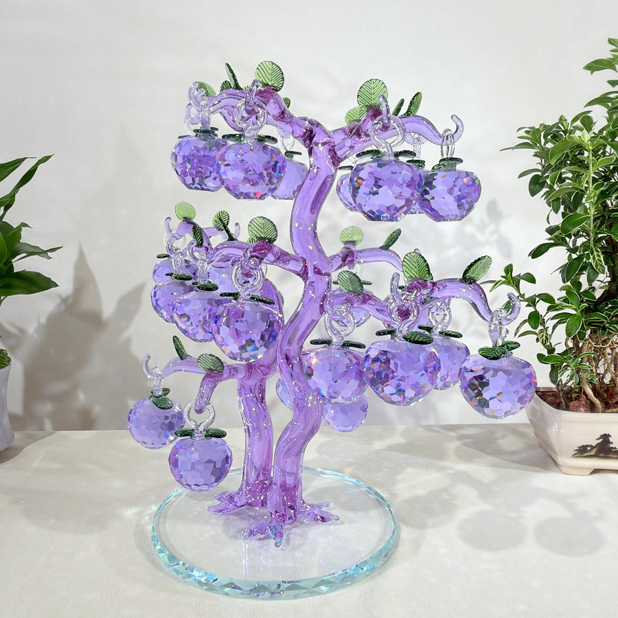 Purple Apple Tree · A Legacy of Blessings · K9 Crystal Sculpture
