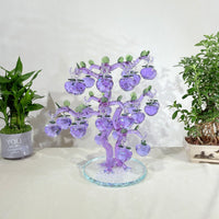Purple Apple Tree · A Legacy of Blessings · K9 Crystal Sculpture