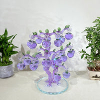 Purple Apple Tree · A Legacy of Blessings · K9 Crystal Sculpture