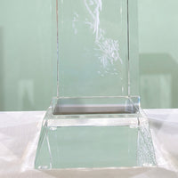 Parrot Among Blossoms · K9 Crystal Laser Art