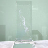 Parrot Among Blossoms · K9 Crystal Laser Art