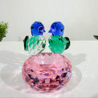 Two Hearts, One Gentle Home · K9 Crystal Lovebirds