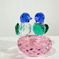 Two Hearts, One Gentle Home · K9 Crystal Lovebirds