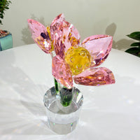 Tulips · The Grace of Quiet Blooming · K9 Crystal Sculpture