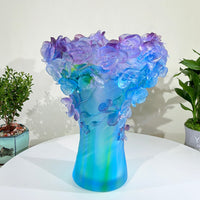 Azure Orchid · Blue Liuli Orchid Vase