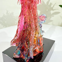 Phoenix in Flight · Red Liuli Sculpture