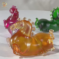 Little Horses · Pearl White Liuli Sculpture
