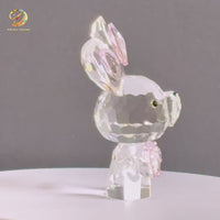 Crystal Bunny · A Heart to Hold · K9 Crystal Sculpture