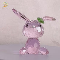 Pink Bunny · A Little Spark of Joy · K9 Crystal Sculpture