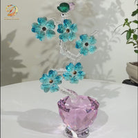 Plum Blossom · Grace Through Winter · K9 Crystal Sculpture