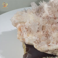 Natural Peach Crystal Cluster · One-of-a-Kind Mineral Specimen